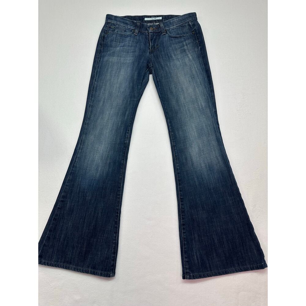 Joe’s Jeans The Stardust Low Rise Super Flare Jeans Dark Wash Denim Size 28 - Picture 4 of 13